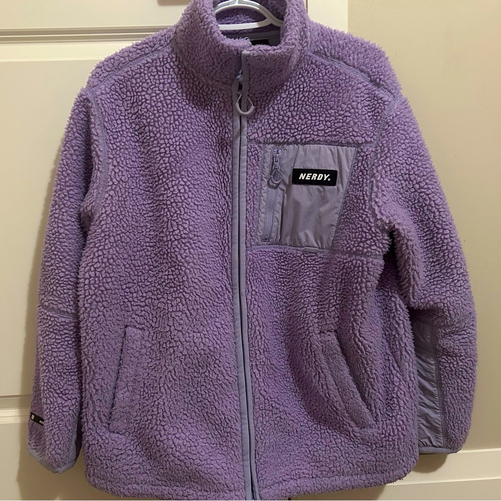 Purple Nerdy Zipper Jacket